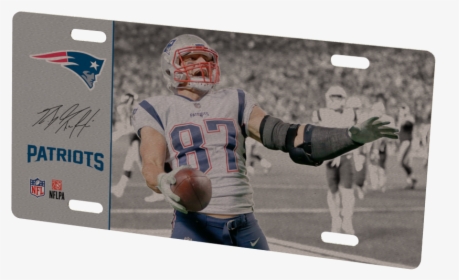 New England Patriots Rob Gronkowski Metal Photo - New England Patriots, HD Png Download, Transparent PNG