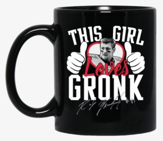 Patriots Rob Gronkowski Mug This Girl Loves Gronk Coffee - Beer Stein, HD Png Download, Transparent PNG