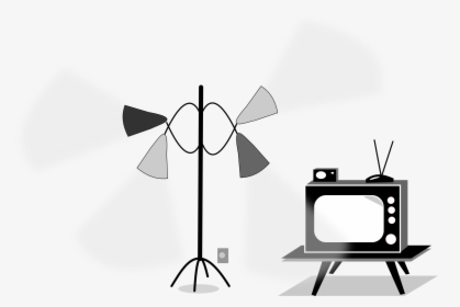 Angle,monochrome - Cartoon Old Tv Transparent Background, HD Png Download, Transparent PNG