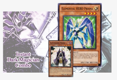 Dark - Magician - Deck Artboard - 2 Zpsm - Elemental Hero Prisma Yugioh Card, HD Png Download, Transparent PNG