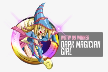 Medal Wotw09 L - Yugioh Dark Magician Girl Png, Transparent Png, Transparent PNG