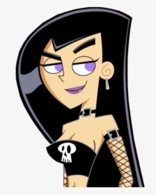 #dannyphantom #goth #grunge #girl #pretty #freetoedit - Emo Cartoon Girl Characters, HD Png Download, Transparent PNG