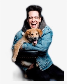 #brendonurie #panic At The Disco #panic At The Disco - Brendon Urie With Dogs, HD Png Download, Transparent PNG