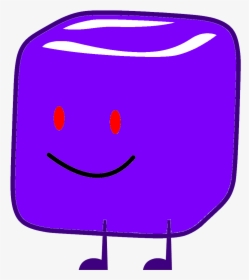 Transparent Cube Png - Bfdi Purple Ice Cube, Png Download, Transparent PNG