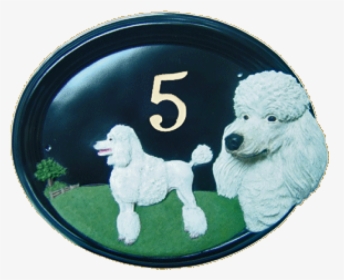 House Number - Hand Painted - Poodle - House Sign - Standard Poodle, HD Png Download, Transparent PNG