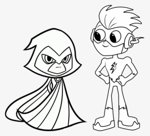 Raven Teen Titans Colouring Pages, HD Png Download, Transparent PNG