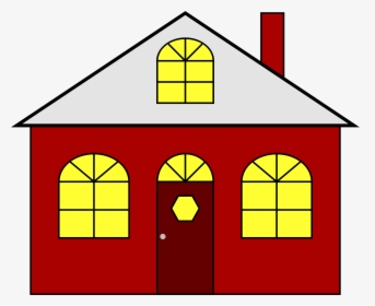 Lighted House Vector Image - House Clipart, HD Png Download, Transparent PNG
