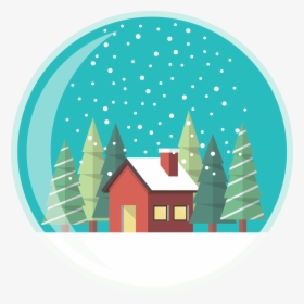 Vector Graphics , Png Download - Santa Claus On Sleigh House, Transparent Png, Transparent PNG