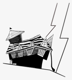Cartoon Crooked House Clipart House Clip Art - Crooked House Drawings, HD Png Download, Transparent PNG