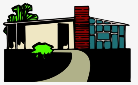 Colored Vector Drawing Of A House - Clip Art, HD Png Download, Transparent PNG