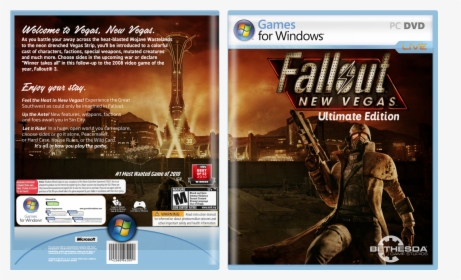 New Vegas Ultimate Edition Box Cover - Fallout New Vegas Ultimate Edition Games For Windows, HD Png Download, Transparent PNG
