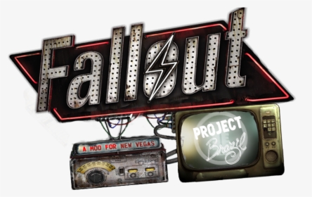 Fallout New Vegas Logo Png - Fallout Project Brazil Logo, Transparent Png, Transparent PNG