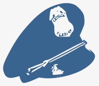 Cop Hat Police Blue Svg Clip Arts - Clipart Police Blue Hat, HD Png Download, Transparent PNG