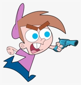 Timmy Holding Gun - Timmy Turner With A Gun, HD Png Download, Transparent PNG