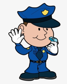 Police Clipart Officer - Police Man Clip Art, HD Png Download, Transparent PNG