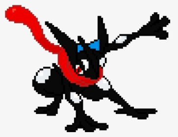 Greninja Shiny Pixel Art, HD Png Download, Transparent PNG