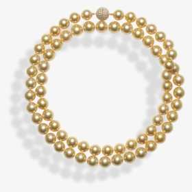 Golden South Sea Pearl Necklace And Diamond Clasp - Orejera Señor De Sipan Png, Transparent Png, Transparent PNG