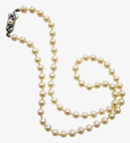 Mikimoto Saltwater Akoya Pearl Necklace With Sterling - Mikimoto, HD Png Download, Transparent PNG