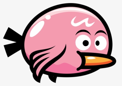 Pink,art,fictional Character - Flappy Bird Game Png, Transparent Png, Transparent PNG