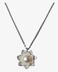 Luo Linglong S925 Sterling Silver Pearl Necklace Female - Locket, HD Png Download, Transparent PNG