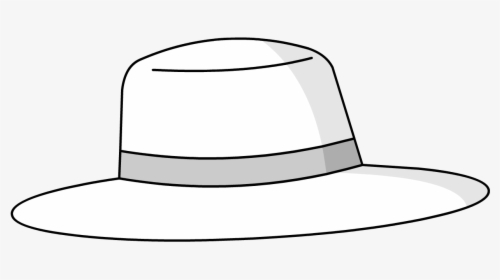 White Cartoon Fedora Hat, HD Png Download, Transparent PNG