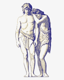 Adam And Eve Drawing, HD Png Download, Transparent PNG