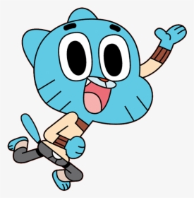 Gumball Watterson Waving - Amazing World Of Gumball Stickers, HD Png Download, Transparent PNG