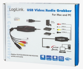 Logilink Videoaufnahmeadapter Usb 2.0, HD Png Download, Transparent PNG