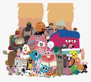 Amazing World Of Gumball Group, HD Png Download, Transparent PNG