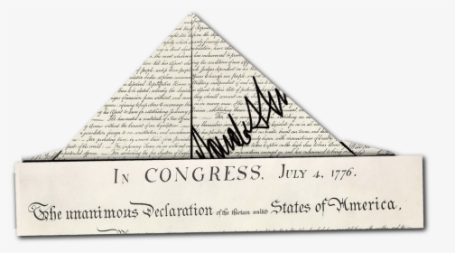Trump Signing Declaration Of Independence, HD Png Download, Transparent PNG