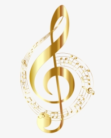 Jewellery,gold,body Jewelry - Gold Music Notes Png, Transparent Png, Transparent PNG