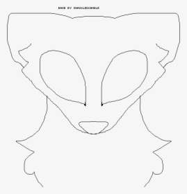 Transparent Wolf Head Png - Line Art, Png Download, Transparent PNG