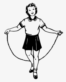 Banner Free Download Girl Jumping Big Image Png - Skipping Rope, Transparent Png, Transparent PNG