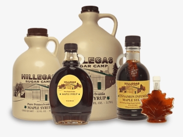 Hillegas Sugar Camp Pure Maple Syrup - Glass Bottle, HD Png Download, Transparent PNG