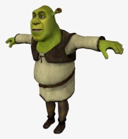 Shrek Face Png - Shrek T Pose Transparent, Png Download, Transparent PNG