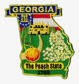 Georgia State Map Patch - Emblem, HD Png Download, Transparent PNG