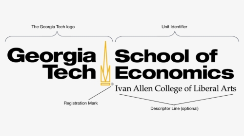 Combined Logo With Labeled Parts - Georgia Institute Of Technology, HD Png Download, Transparent PNG