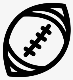 American Football Ball Hand Drawn Outline Svg Png Icon - Outline Football Clipart, Transparent Png, Transparent PNG