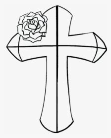 How To Draw A - Cross Drawings, HD Png Download, Transparent PNG