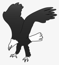 Bald Eagle Bird Silhouette Clip Art - New Eagle Landing Clipart, HD Png Download, Transparent PNG