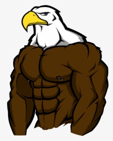 Eagles Clipart Muscle - Muscle Eagle, HD Png Download, Transparent PNG