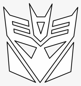 Decepticon Logo Png Transparent Vector Freebie Black - Transformers Decepticons Coloring Pages, Png Download, Transparent PNG