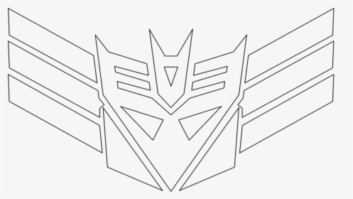 Transformers Decepticon Logo Outline, HD Png Download, Transparent PNG