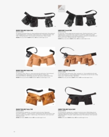 Fristads Snikki Leather Tool Belt 9321 , Png Download - Fanny Pack, Transparent Png, Transparent PNG
