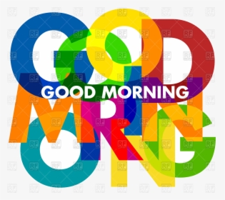 Good Morning Inscription Vector Image Illustration - Good Morning Graphics Art, HD Png Download, Transparent PNG