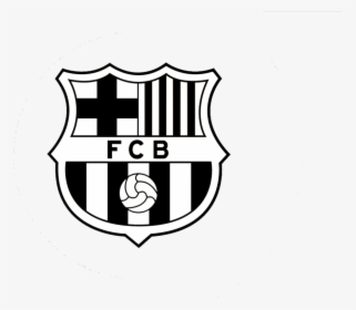 Barca Logo Png - Fc Barcelona Black And White, Transparent Png, Transparent PNG