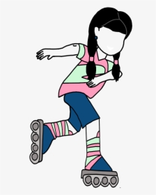 Person Roller Skating Clipart, HD Png Download, Transparent PNG