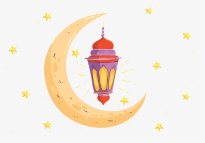 Ramadan Moon And Stars Png - Illustration, Transparent Png, Transparent PNG