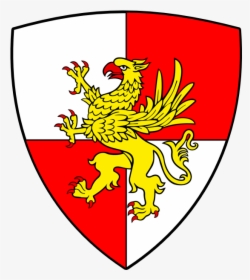 Or Griffin On Gules And Argent - Griffin On Shield, HD Png Download, Transparent PNG