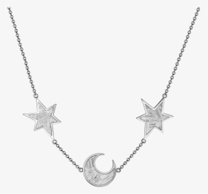 Star Moon Necklace Png, Transparent Png, Transparent PNG